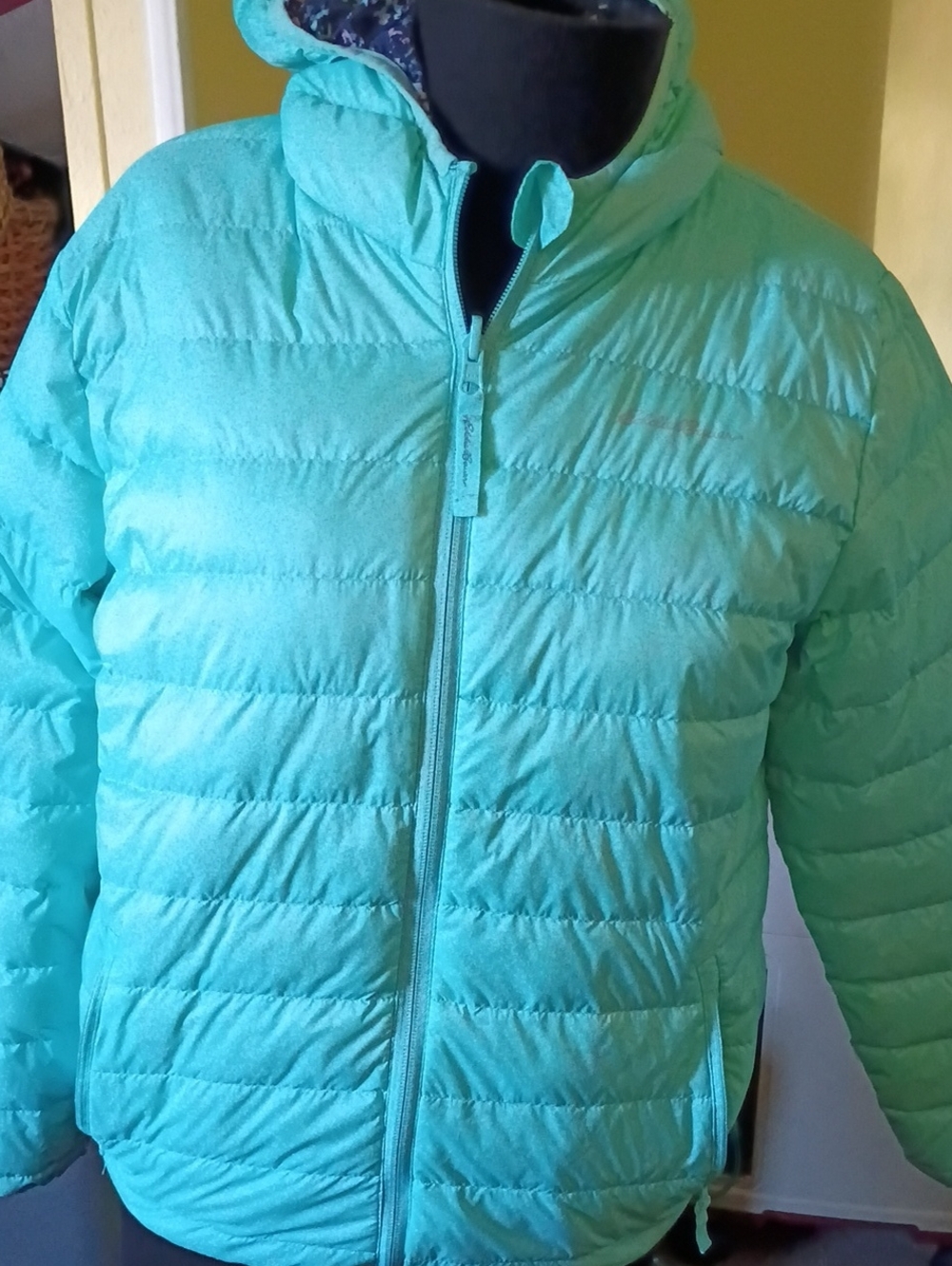 Eddie Bauer Teal Puffer Jacket for Kids